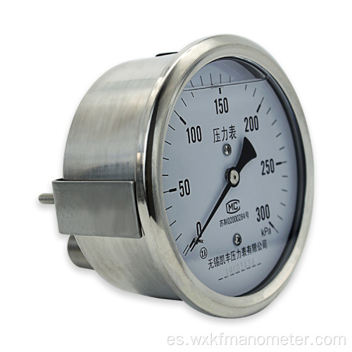 Medidor de presión de aire personalizable Mínimo Conteo de 4 pulgadas 100 mm de marco de U 300 bares de presión